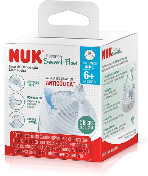 Bico Anticólica para Líq. Média Consistência Essence Smart Flow 6+ meses NUK