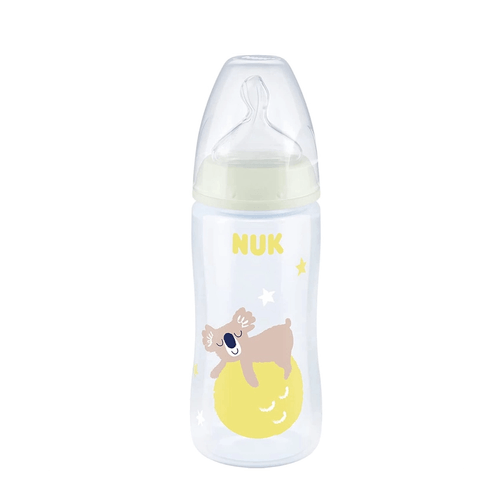Mamadeira First Choice Brilha no Escuro 300ml Neutra - NUK