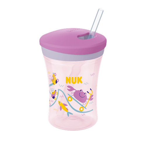 Copo Action Evolution com Canudo 230ml Girl - NUK