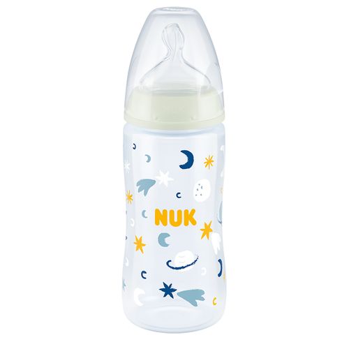 Mamadeira First Choice Brilha No Escuro 300ml Neutra – NUK