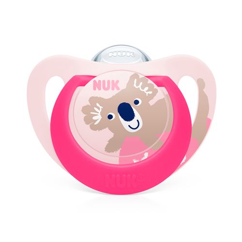 Chupeta 18+ meses NUK Star - Rosa