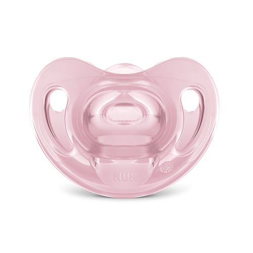 Chupeta Sensitive Soft 100% Silicone Rosa 0 à 6 Meses - NUK