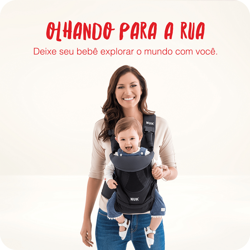 Canguru Baby Carrier Supreme Comfort 4 em 1 Preto - NUK