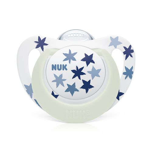 Chupeta NUK Star Glow  Boy Silicone S2