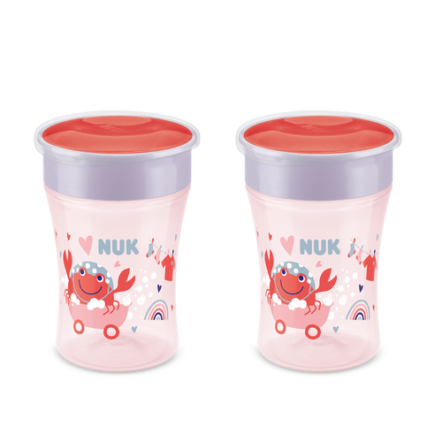 Kit 2 Copos Magic Cup 360° Evolution Girl - NUK