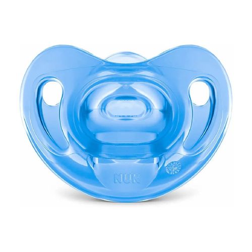 Chupeta Sensitive Soft 100% Silicone Menino Azul  6m+ NUK