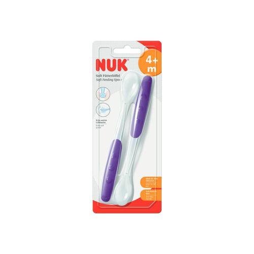 Kit 2 Colheres Infantil de Silicone Supermacias - NUK